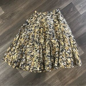 True Vintage 1950s Gold Black Doris Dodson Circle Skirt